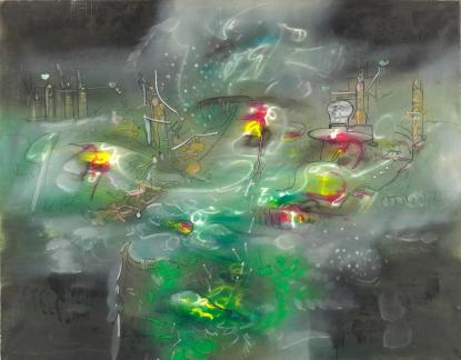 Roberto Matta, Le Règne des Yeux, 1960